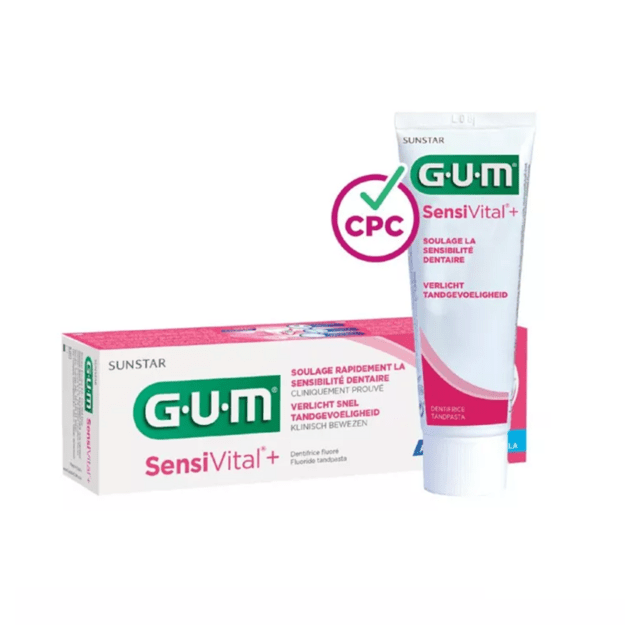 GUM SensiVital+ hambapasta tundlikele hammastele, 75 ml