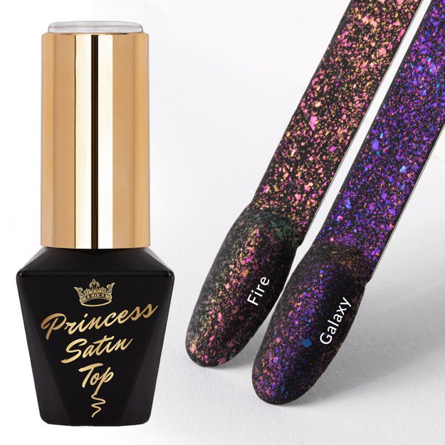 Molly Nails Princess Satin Top Galaxy geel-laki pealiskiht, 10 g