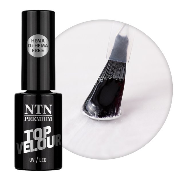 Matt geel-laki pealislakk Velour Top Matt No Wipe NTN, 5 g