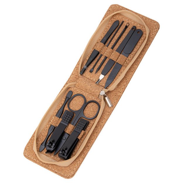 Maniküüri-pediküüri komplekt, 9 tk