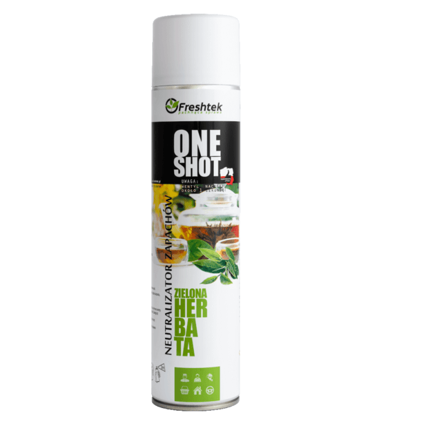 Freshtek ONE SHOT Green Tea õhuvärskendaja ja lõhnaneutraliseerija, 600 ml