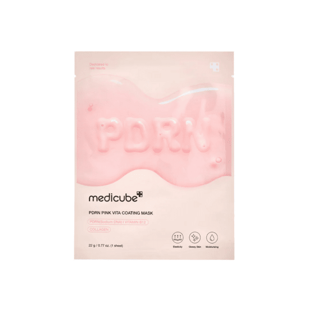 Medicube PDRN Pink Vita Coating sära andev ja niisutav näomask, 22 g
