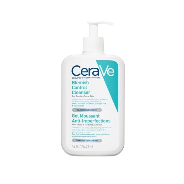 CeraVe Blemish Control puhastav näopuhastusgeel probleemsele nahale, 473 ml
