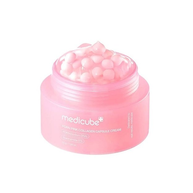 Medicube PDRN Pink Collagen Capsule niisutav ja pinguldav näokreem, 55 g