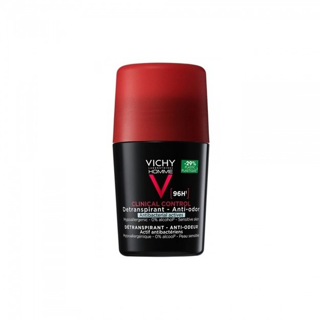 Vichy Homme Clinical Control 96H rulldeodorant-antiperspirant meestele, 50 ml