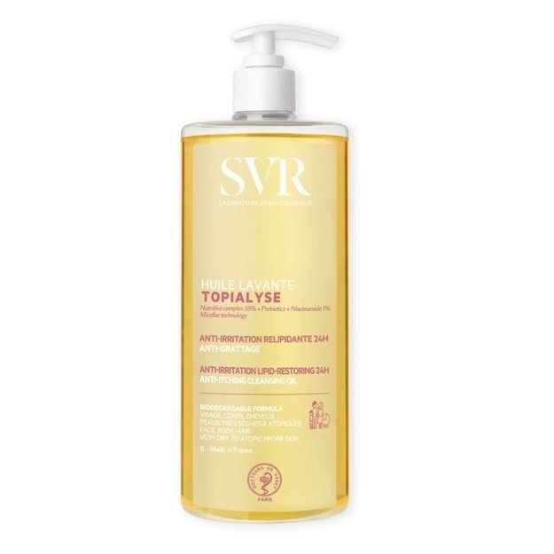 SVR Topialyse Anti-Itching Cleansing Oil – puhastusõli kuivale ja tundlikule nahale, 1000 ml
