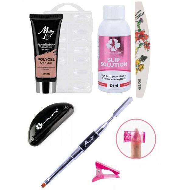 Polygel küünte pikendamise komplekt Light Brown