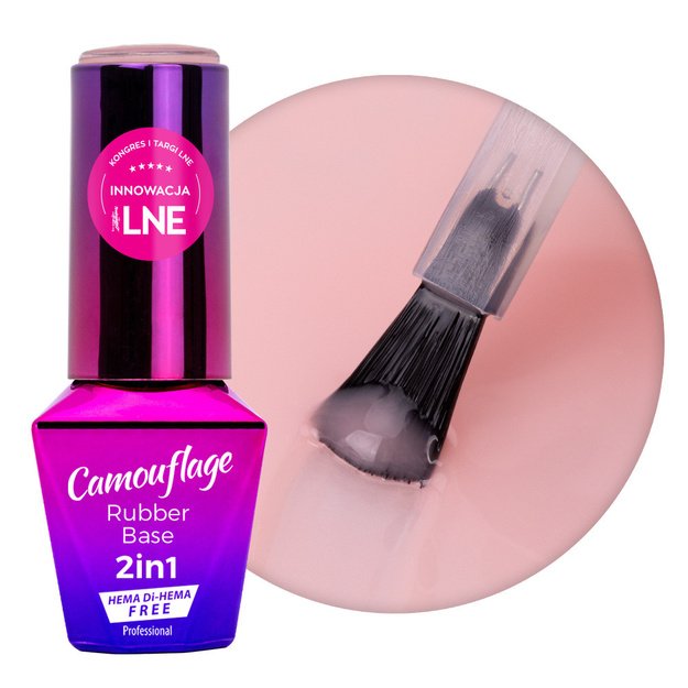 MollyLac Nectarine Nude Rubber Base 2in1 kummibaas maniküüriks, 10 g
