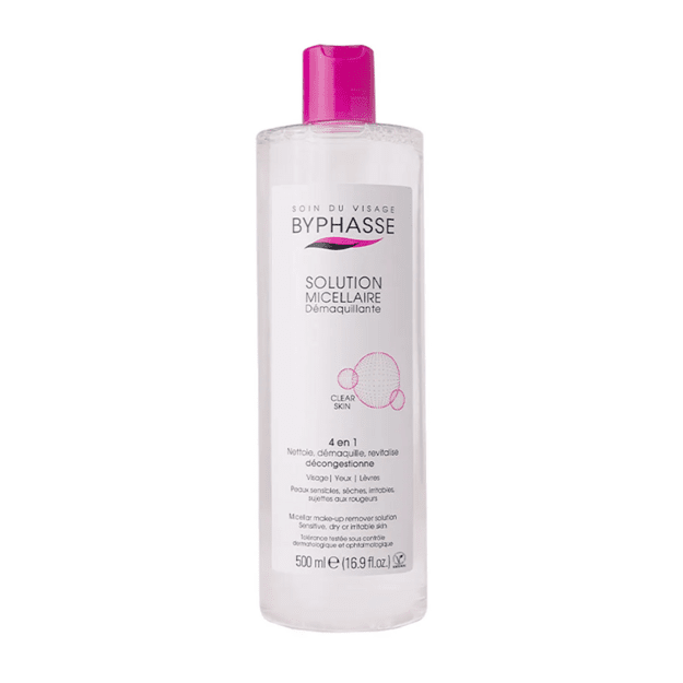 Byphasse Micellar Make-Up Remover Solution – mitsellaarvesi tundlikule nahale, 500 ml